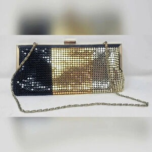 Style & Co Metal Frame Clutch Purse With Chain Strap NWOT